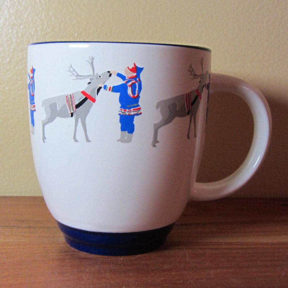*BOGO mugs* 14 oz mug Scandi reindeer bergquist imports berggren M Ware (W5923)